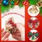 40PCS Mini Bows with Bells, Tiny Christmas Bows Small Bowknot Ornament for Crafts Wreath Christmas Tree Decoration